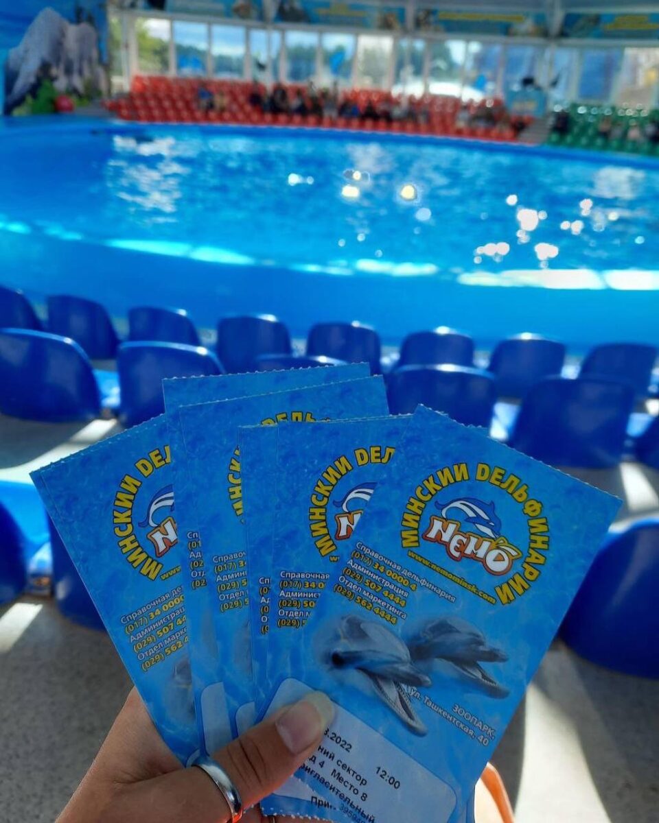 Наши подопечные из Логойского дома-интерната побывали на представлении в Минском дельфинарии «Немо»