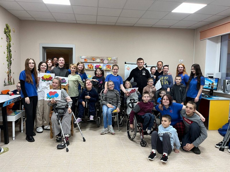 Волонтеры объединения «Доброе сердце» ФДО БГПУ при поддержке Фонда провели образовательно-досуговое мероприятие в Ивенецком детском социальном пансионате